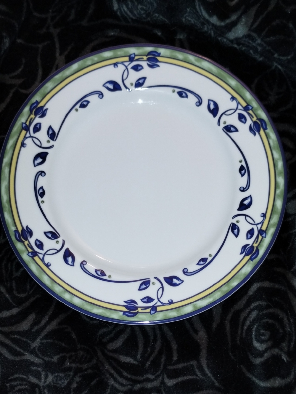 Princess House Blue Vine Green Dinner Plate Veranda Princess House Exclusive